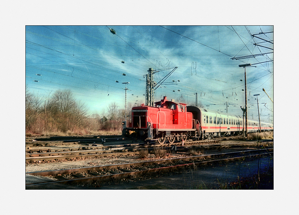 Intercityzug kurz hinter München-Pasing