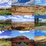 Interessante Fahrt von Bryce Canyon NP nach Moab