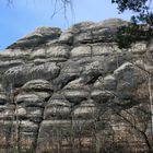 Interessante Felsstrukturen im Sandstein