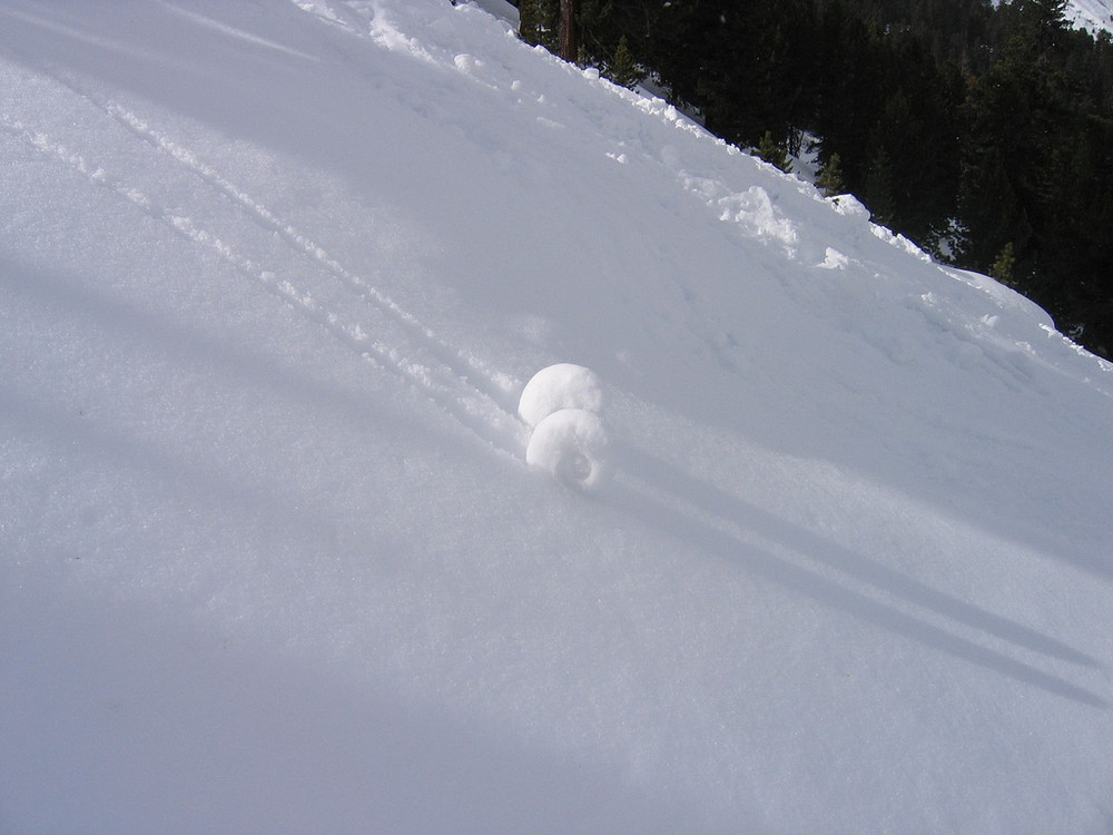 Interessante Schneeformation