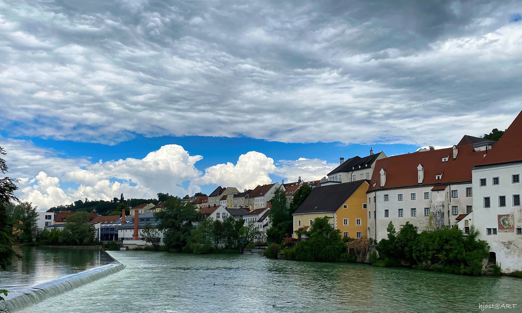 interessante Wolkenstimmung ...