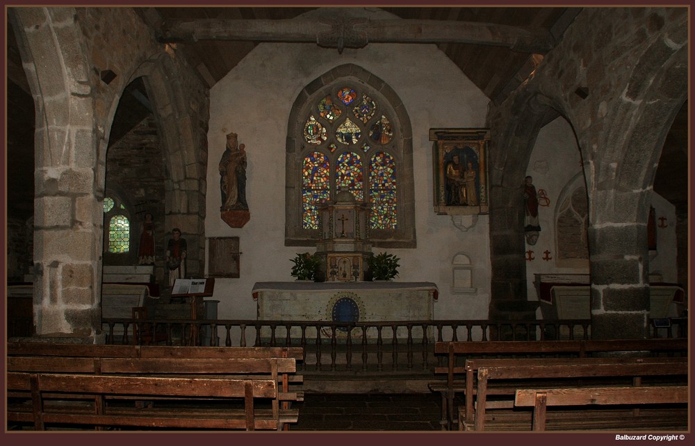 " Intérieur de la Chapelle de Trémalo à Pont-Aven"