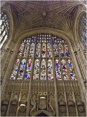 Intérieur de la façade ouest de la chapelle  --  King’s College, Cambridge