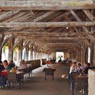 Intérieur de la halle de Crémieu  (Isère)