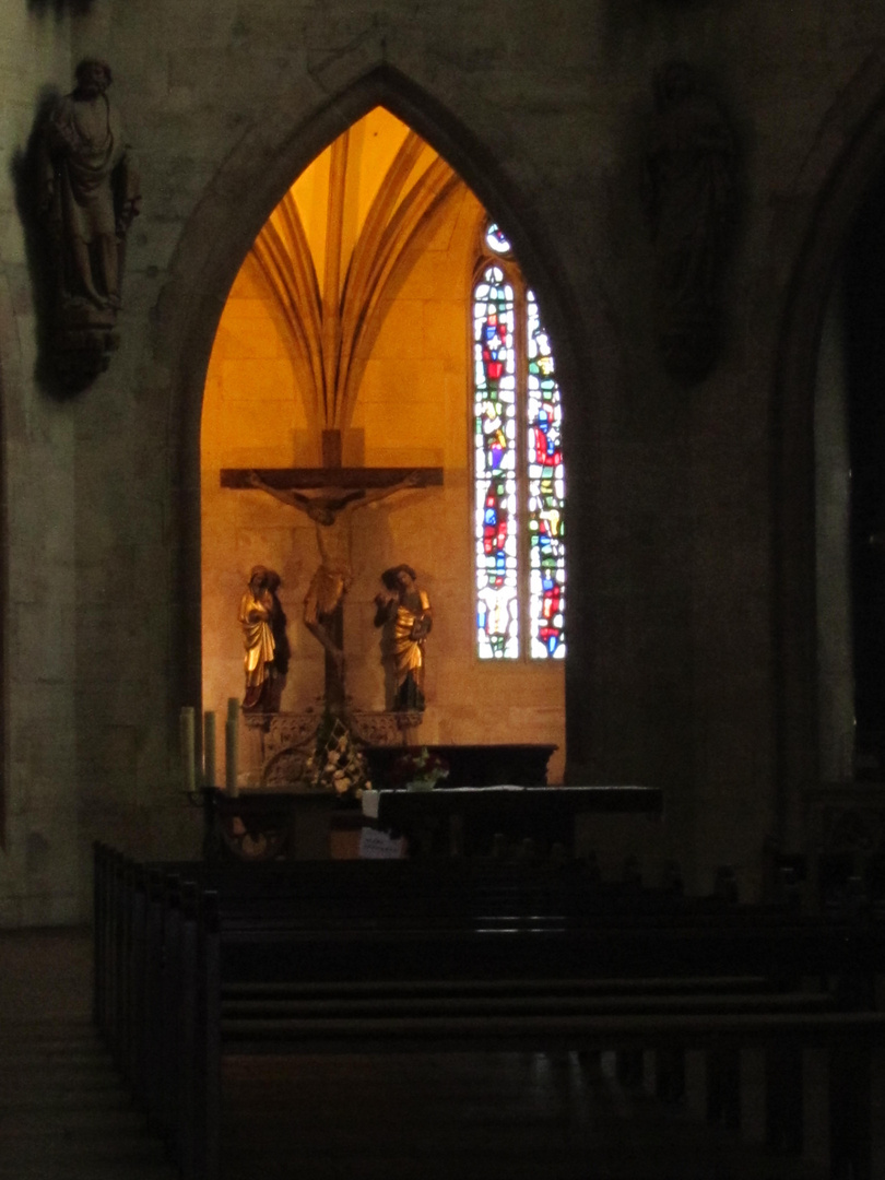 Intérieur d'une église à Metz 