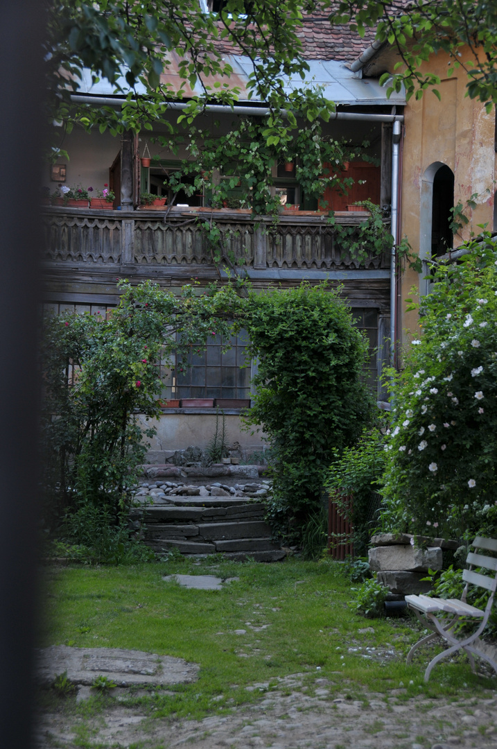 Interior Courtyard, Sighisoara, Romania