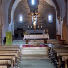 Interior de la iglesia de "O CEBREIRO"