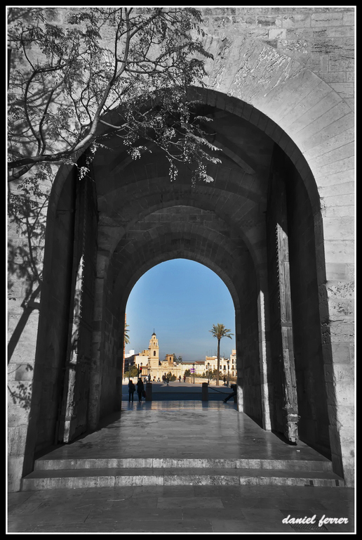 Interior de las torres de Serrano en Valencia