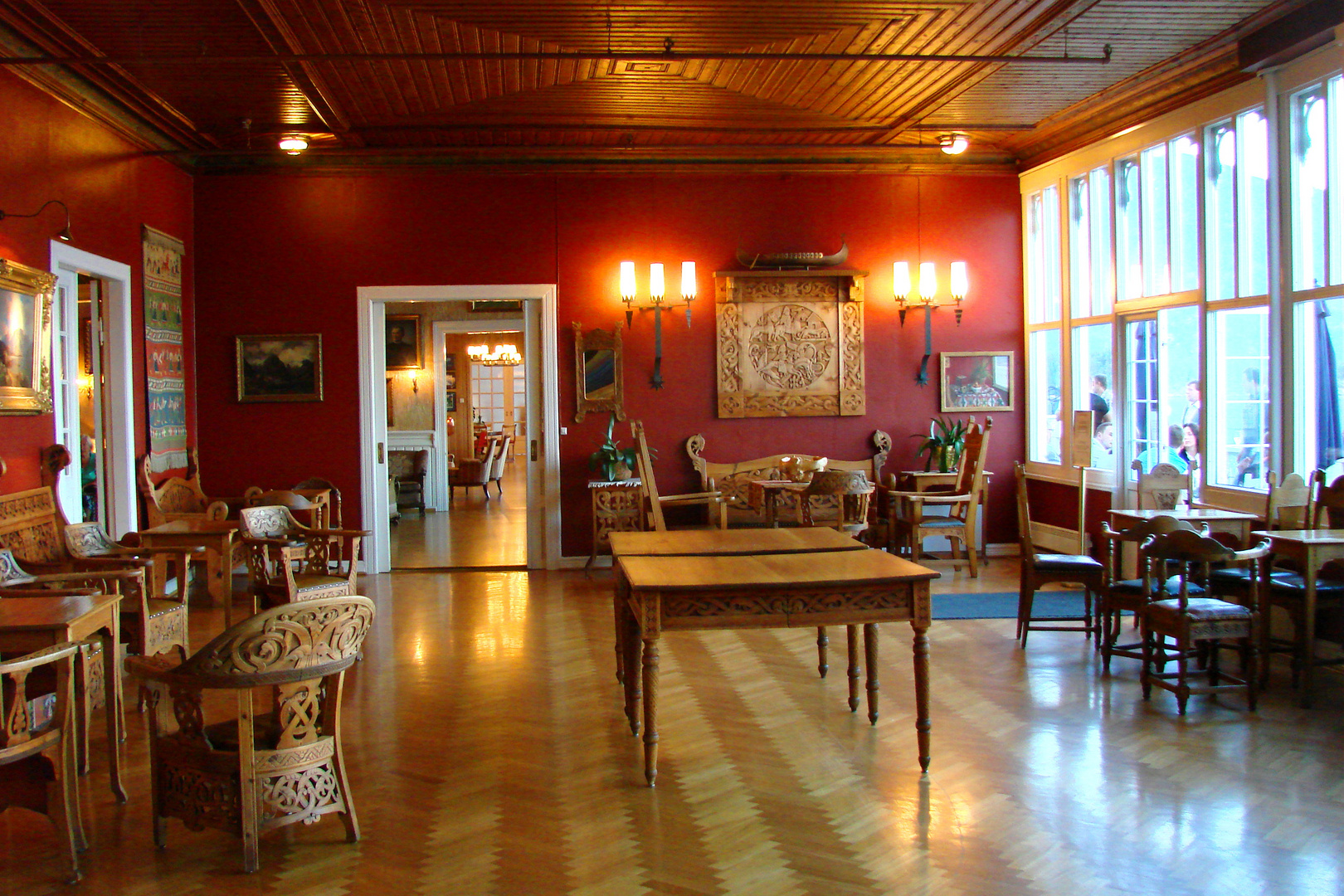 Interior des Kviknes Hotels in Balestrand