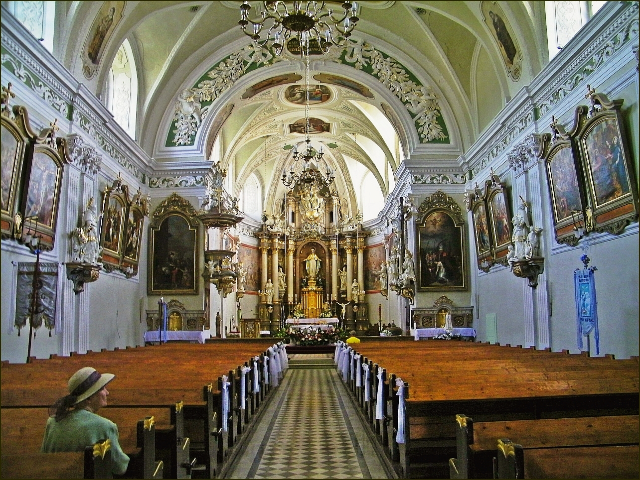 Interior of church