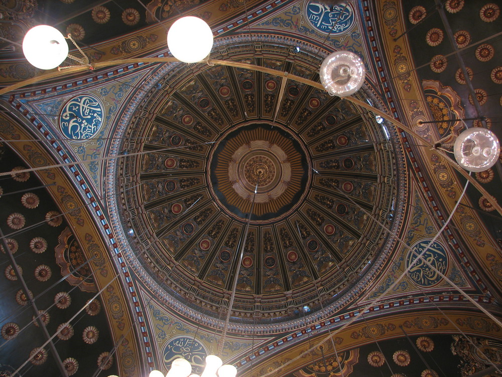 Interior of the Dome of Mohamed Ali Mosque