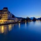 Interlaken zur blauen Stunde