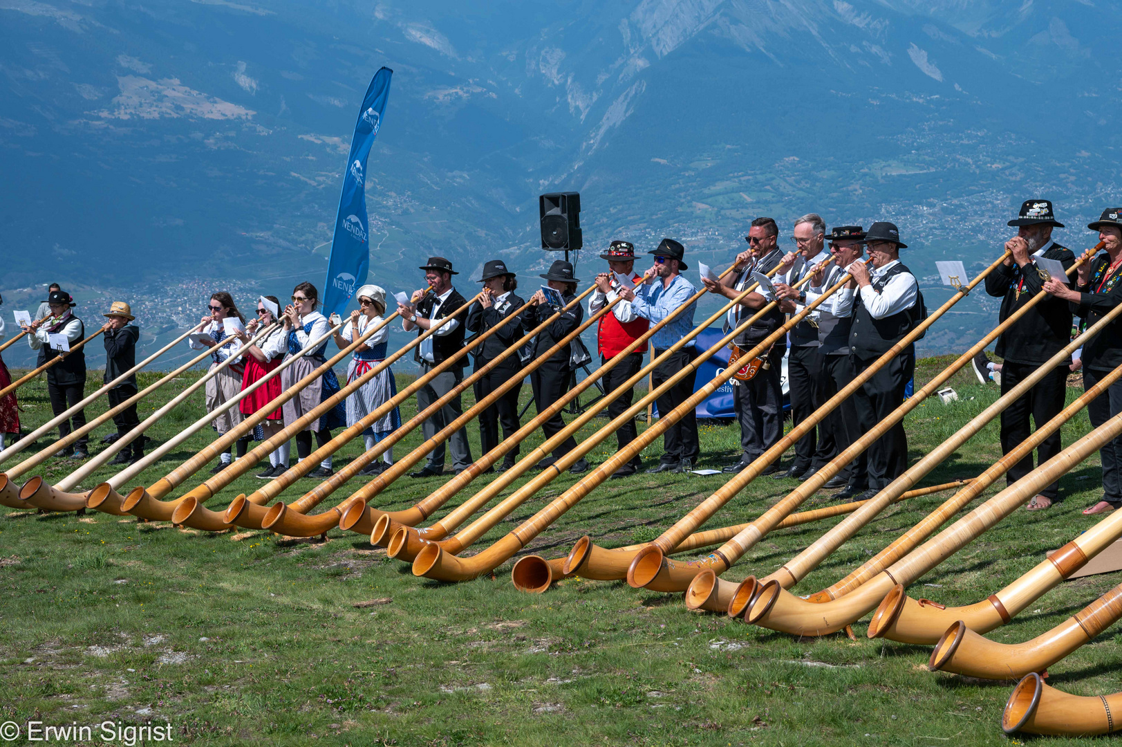 Internat. Alphornfestival (Haut Nendaz / Schweiz)