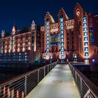 Internationales Maritimes Museum Hamburg bei Nacht