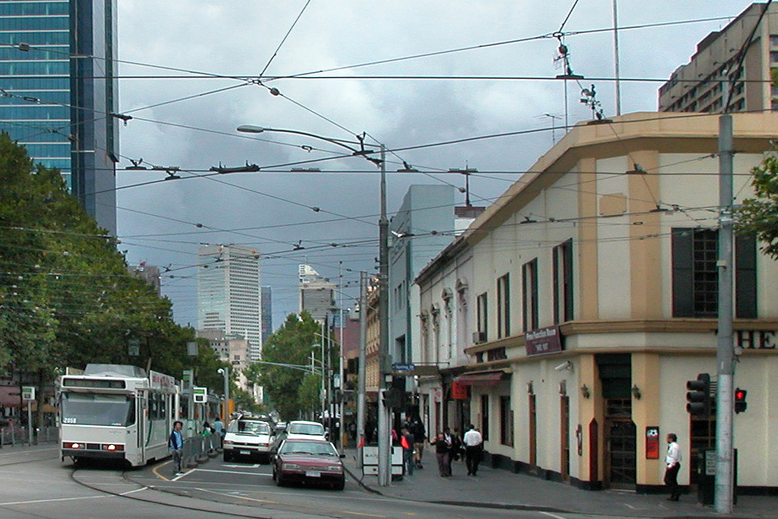 Intersection Collins St in Melbourne