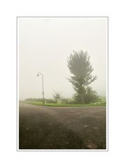 Intersection Oranjedijke in fog (07.10.07)