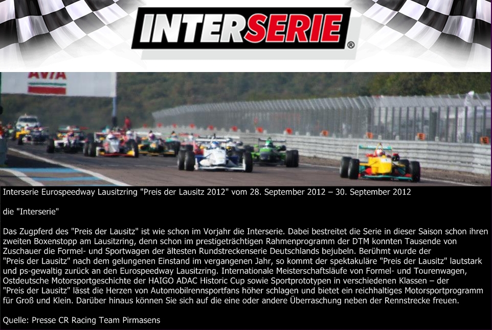 Interserie Preis der Lausitz