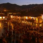 Inti Raymi Nachtumzug in Cuzco, Peru