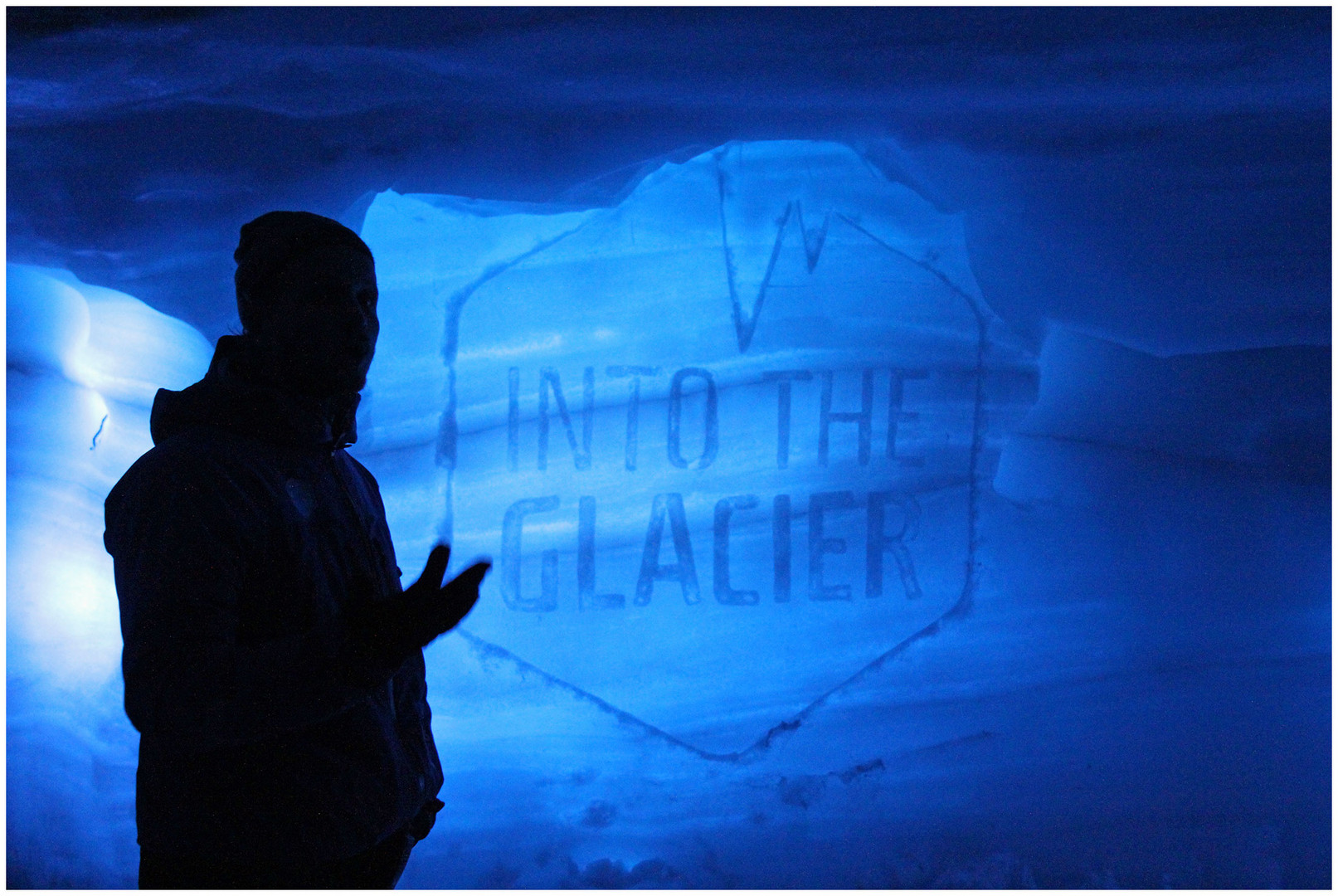 Into the glacier...