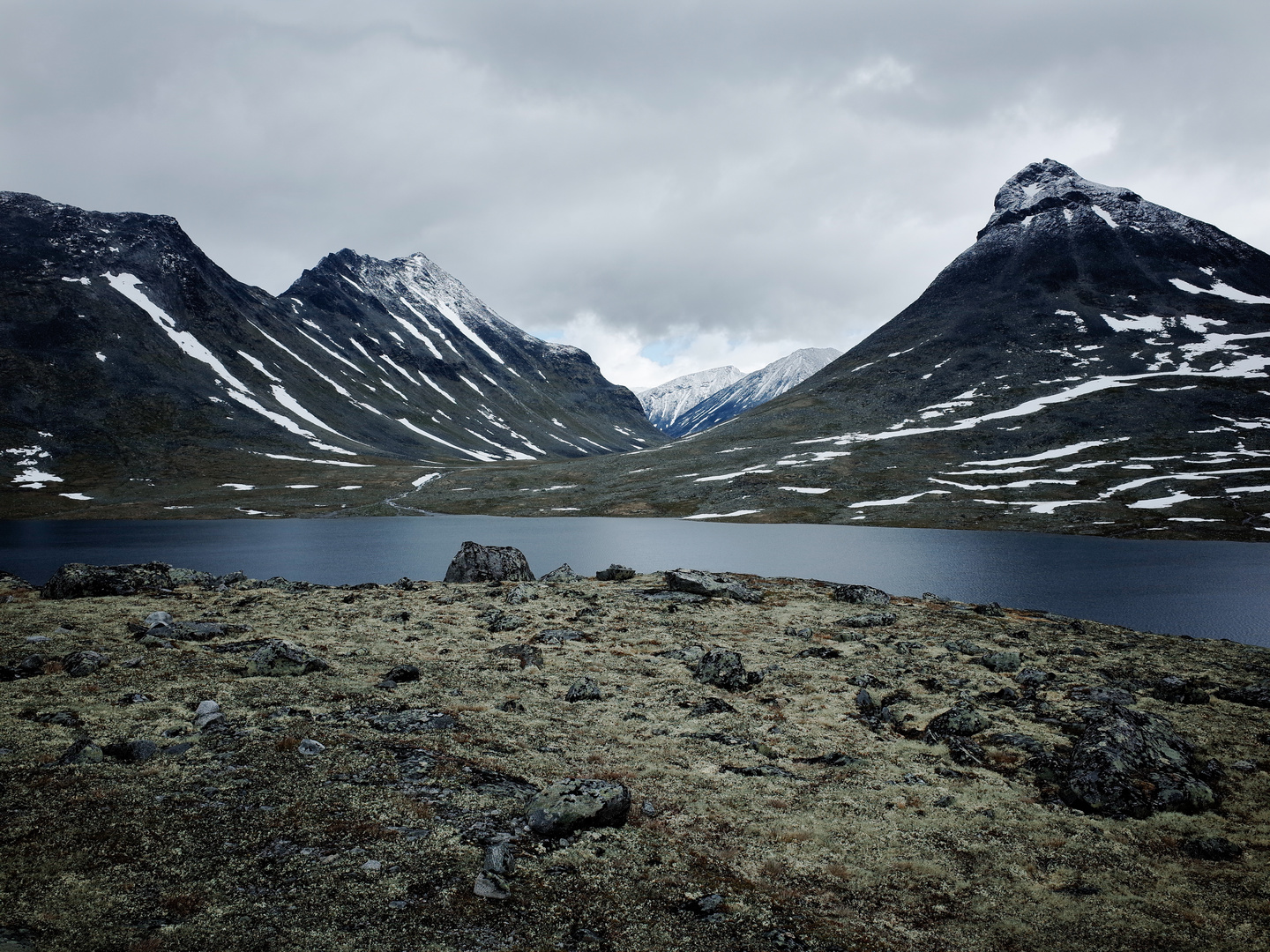 into the mountains