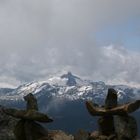 Inuitzeichen vor dem Black Tusk in Whistler