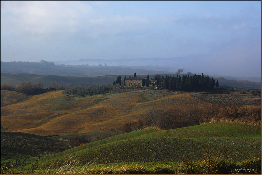 Inverno nella provincia Toscana