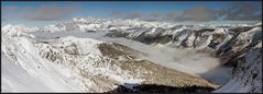 Inversionslage vor dem Dachsteinmassiv