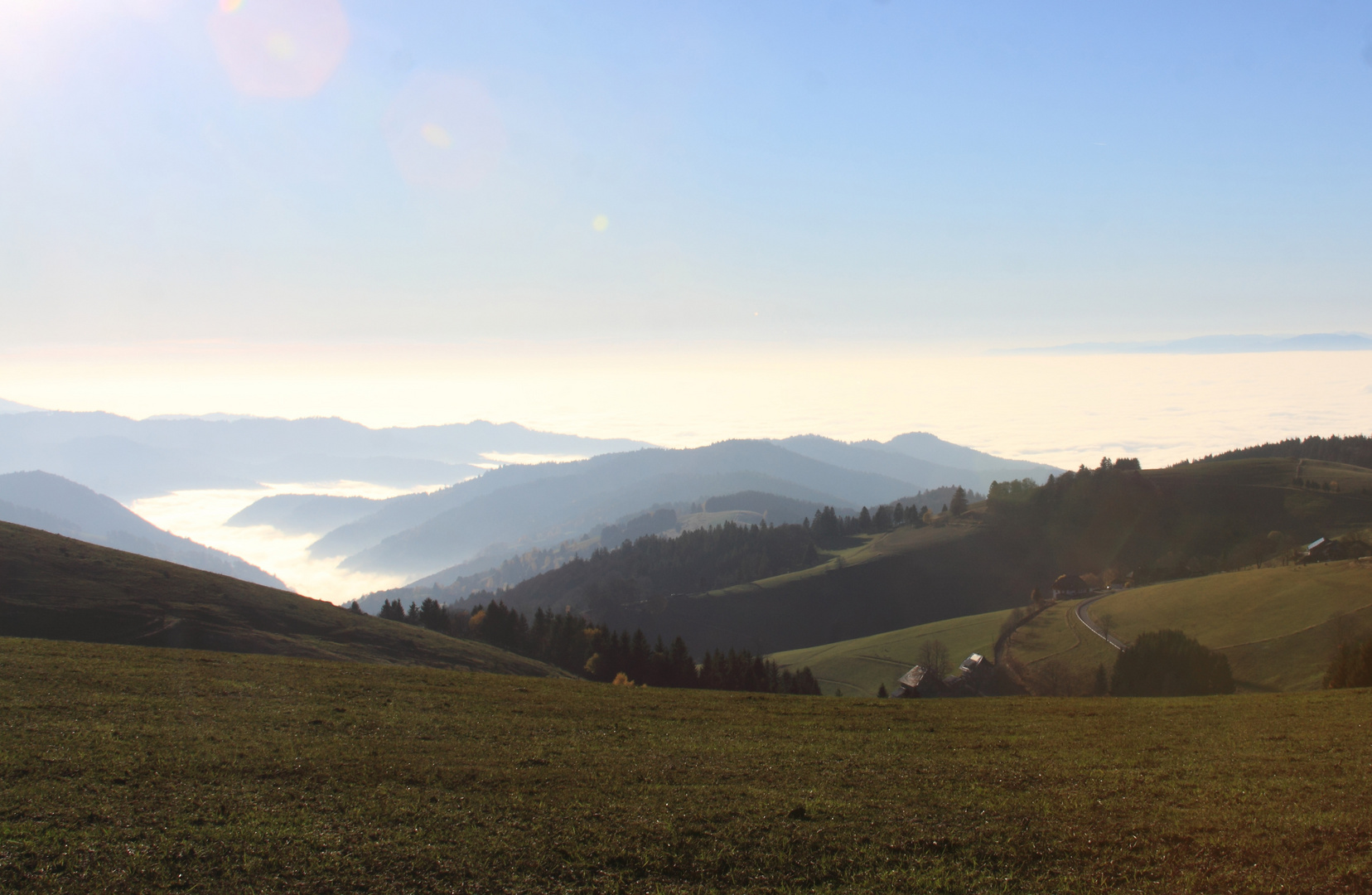 Inversionswetterlage auf dem Stohren