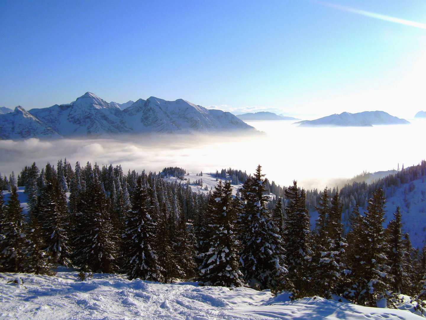 Inzell ............ Gaudibild vom Mann in den Bergen