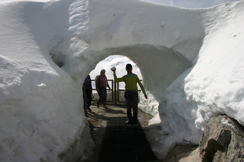 io... a giokare sul monte bianco