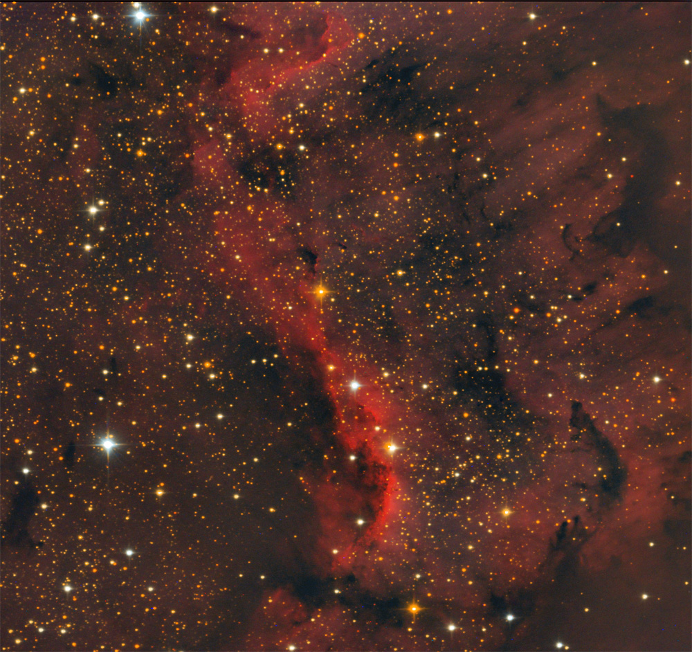 Ionisationsfront in NGC 7000