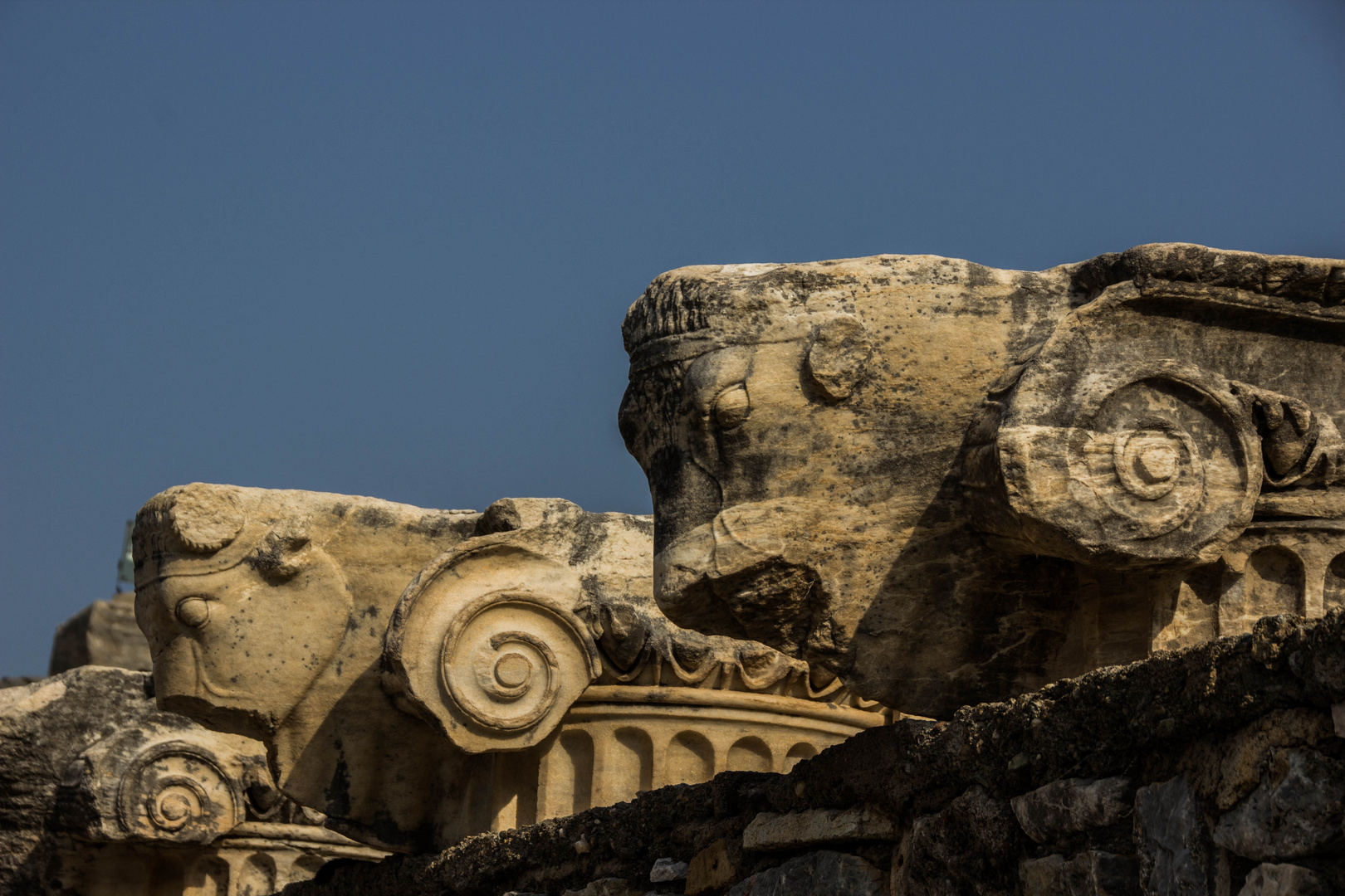 ionische Kapitelle in Ephesus