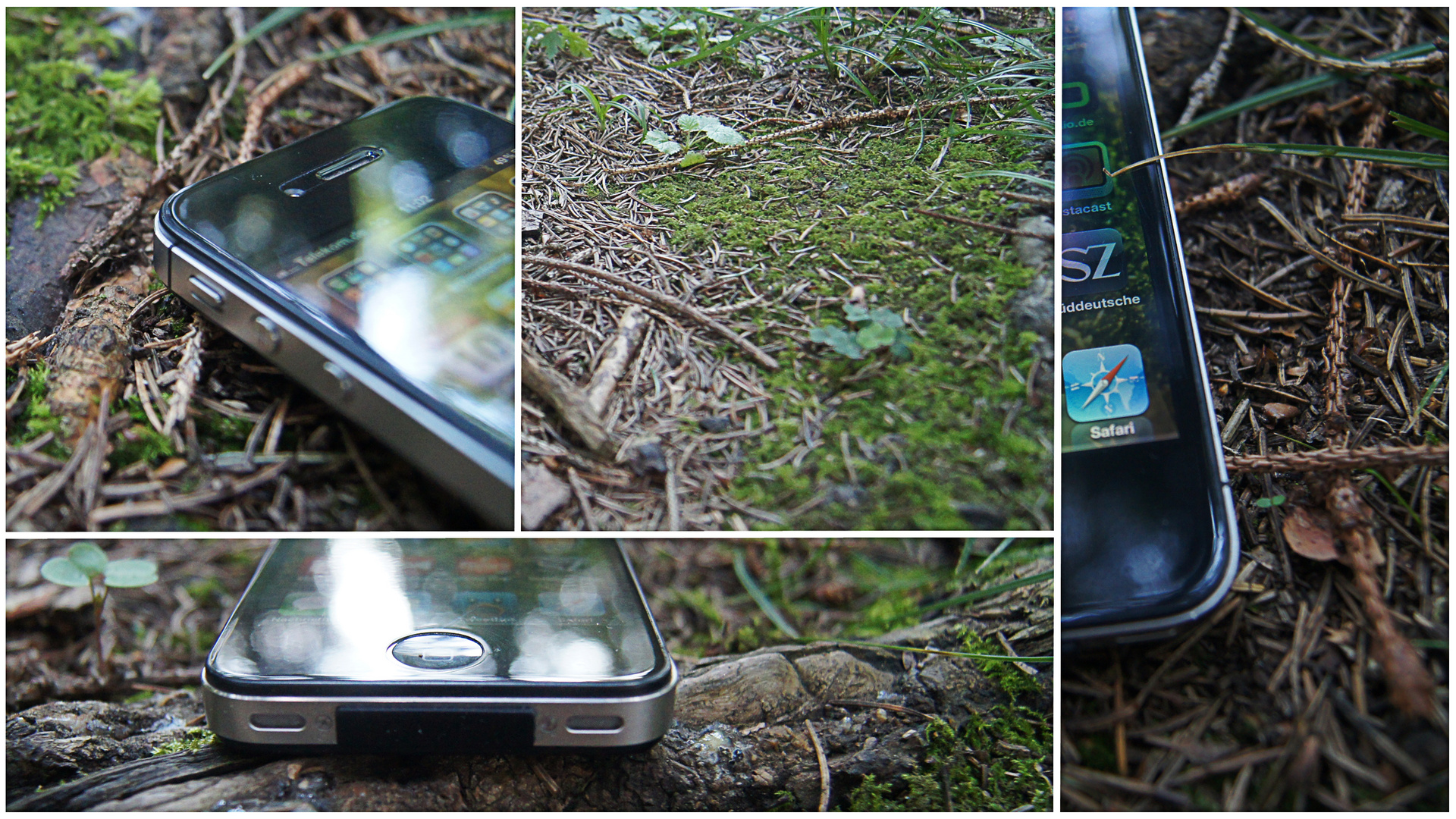 iPhone im Wald