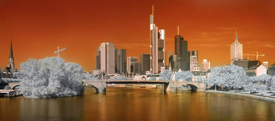 IR-Sonnenuntergang in Ffm