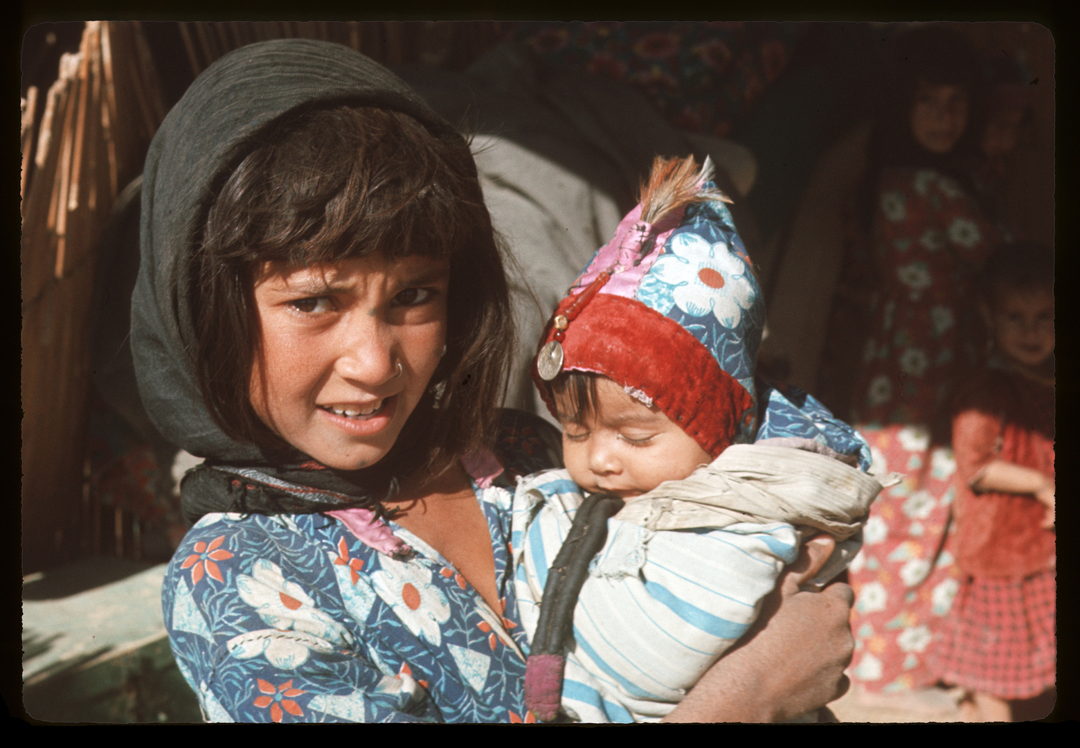 Irak 1965 - Nomadenkinder in Hit am Euphrat