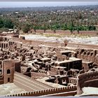 Iran - Bam - Blick vom Festungsturm auf Teile der Stadt und die Oase