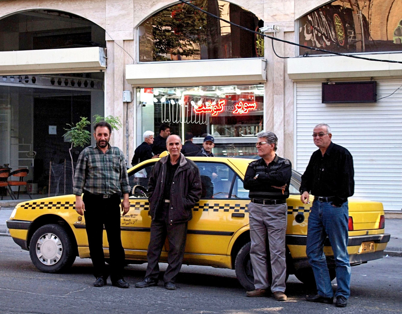 Iranische Taxifahrer