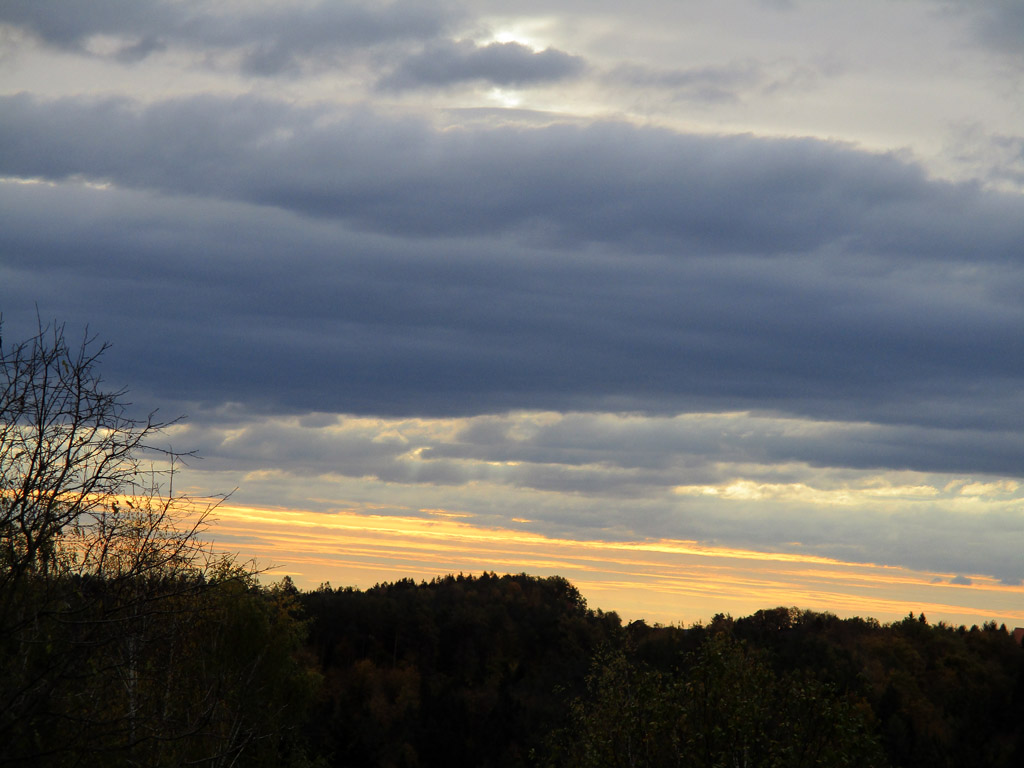 Irgendein Sonnenaufgang vor Eggersdorf irgendwann 