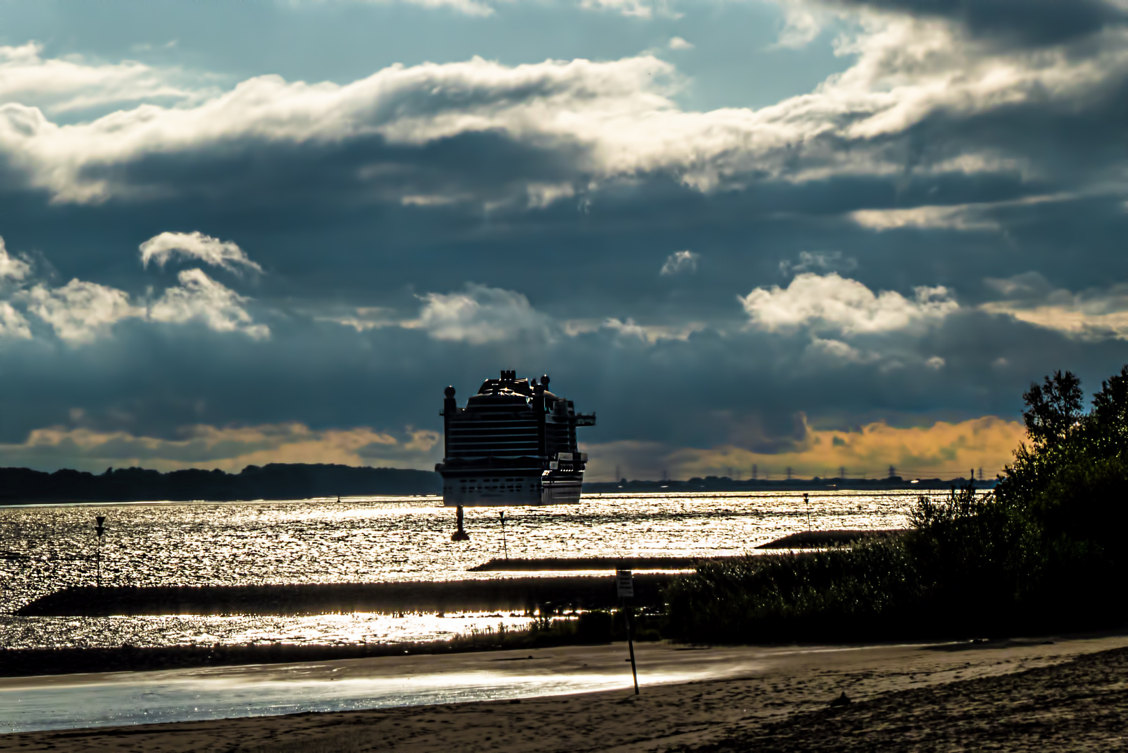 Irgendeine AIDA auf der Elbe