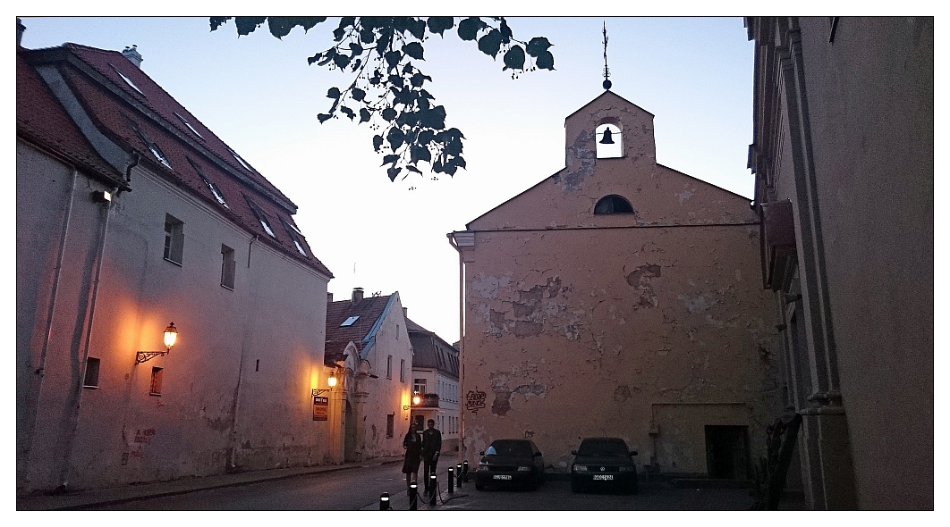 Irgendwo abends in der Altstadt von Vilnius