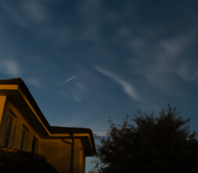 Iridium flare