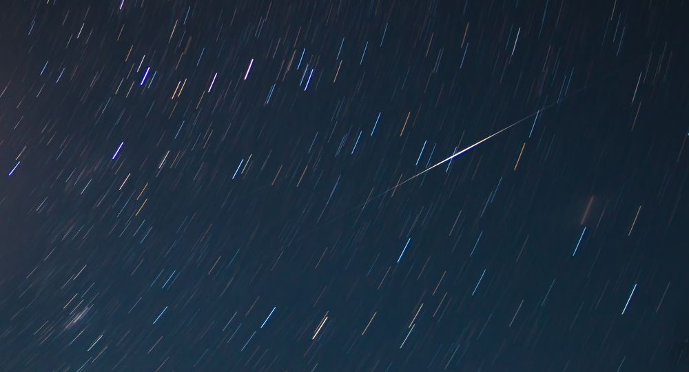 Iridium-Flare  im Sternenhagel  2016