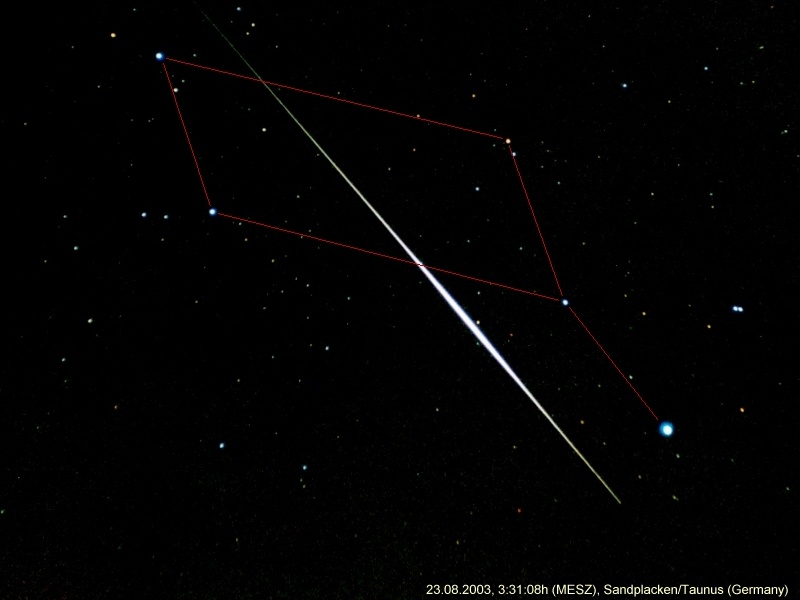 Iridium-Flare in Leier