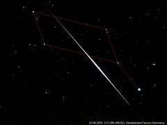 Iridium-Flare in Leier