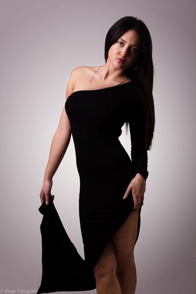 ...Irina and the black dress...