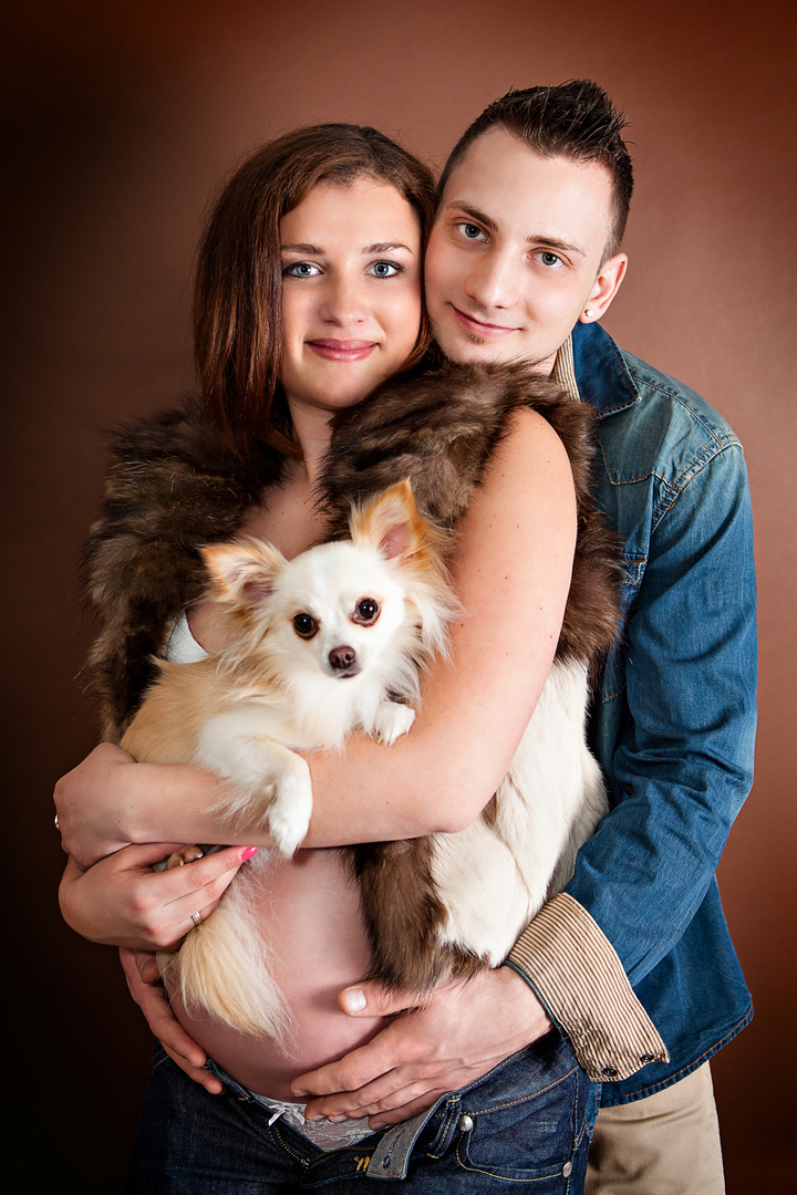Irina+Viktor mit Hund