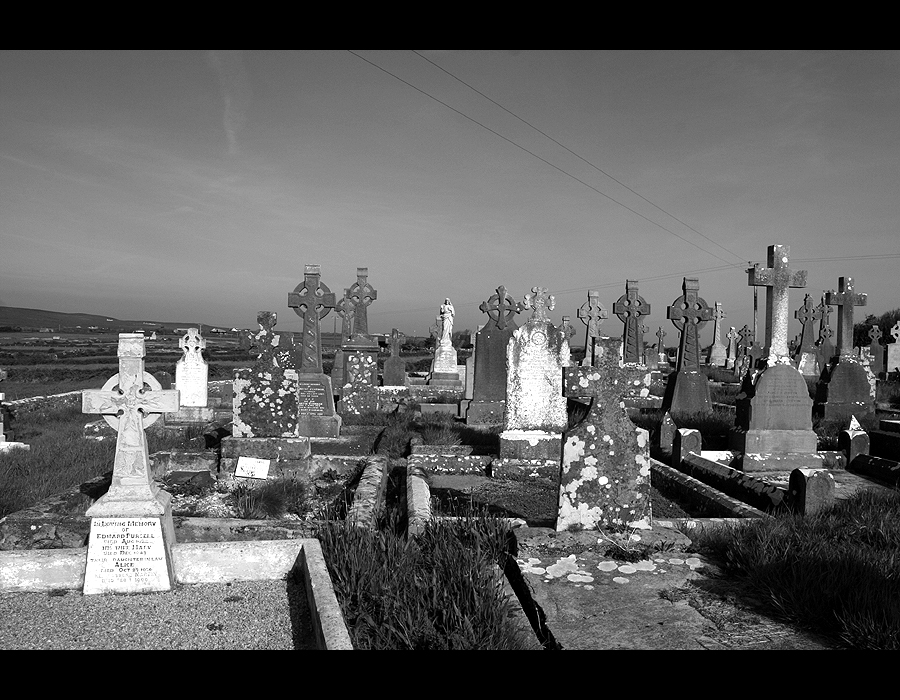 Irischer Friedhof in der Nähe von