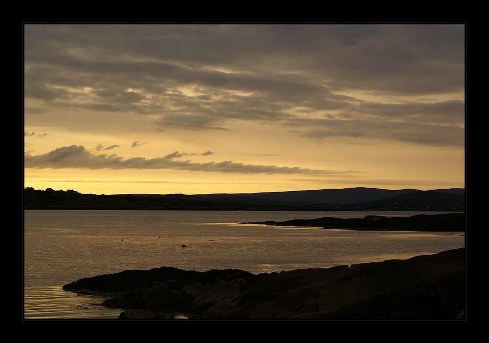 irish beach sunset