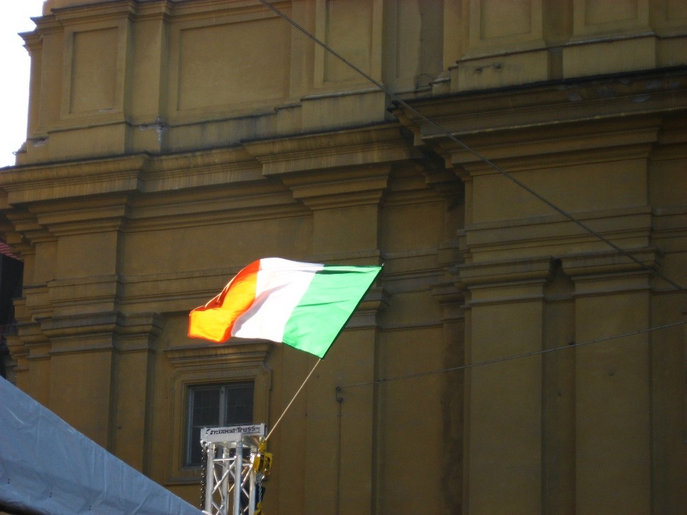 Irish flag on St. Patrick's Day