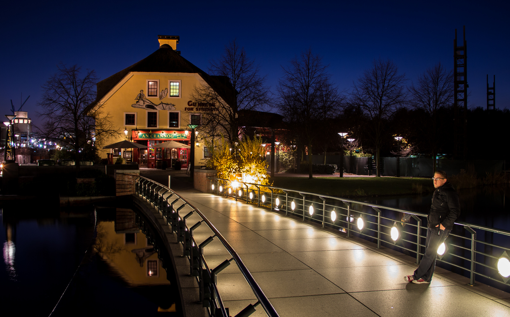 Irish Pub bei Nacht